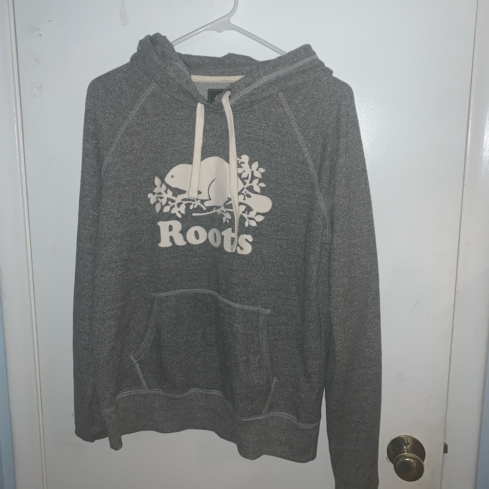 Roots Canada gray hoodie size medium